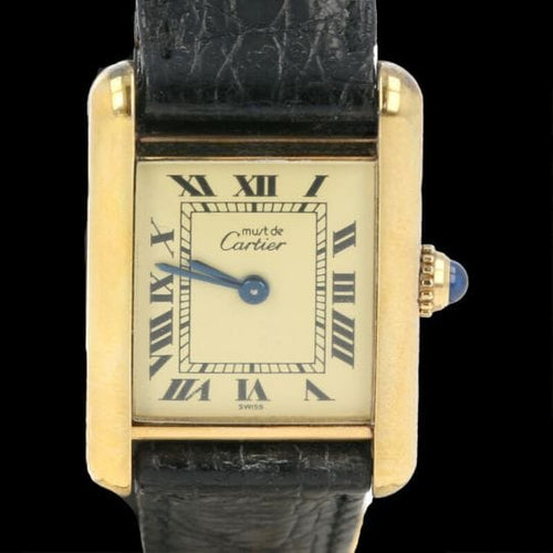 Montre Cartier Must de Cartier - Montre Tank Vermeil à quartz 58 Facettes MT43338