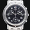 Montre Hermès Clipper - Montre chronographe automatique homme en acier 58 Facettes MT44631