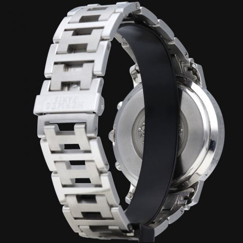 Montre Hermès Clipper - Montre chronographe automatique homme en acier 58 Facettes MT44631