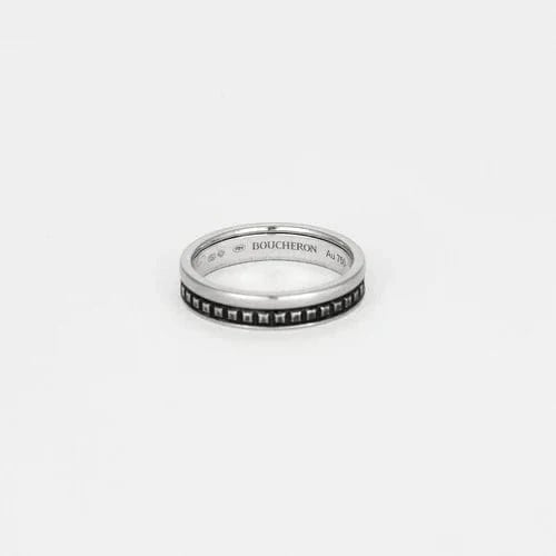 Bague 51 BOUCHERON - Quatre - Alliance or blanc 58 Facettes 250012