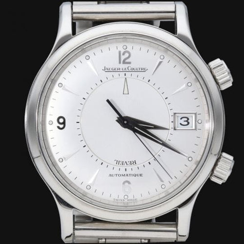 Montre Jaeger-LeCoultre Master Réveil - Montre automatique homme 41 mm en acier 58 Facettes MT44731