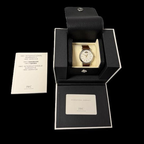 Montre IWC Portofino - Montre automatique 37 mm en acier 58 Facettes MT44464
