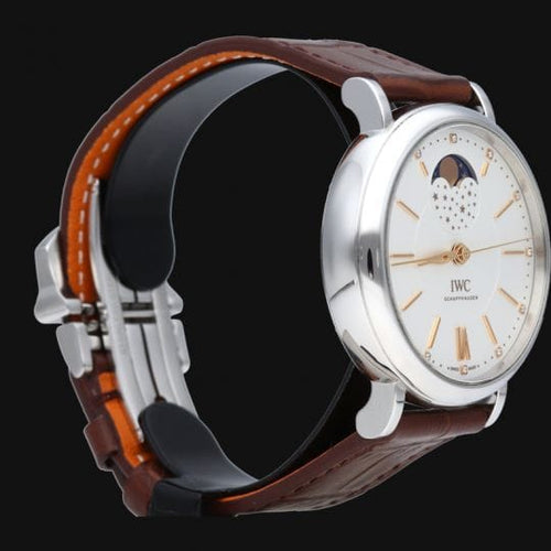 Montre IWC Portofino - Montre automatique 37 mm en acier 58 Facettes MT44464
