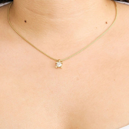 Collier Chaine et pendentif or jaune et diamant 58 Facettes 250210