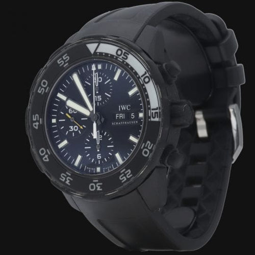 Montre IWC Aquatimer - Montre chronographe Galapagos en acier 58 Facettes MT41060