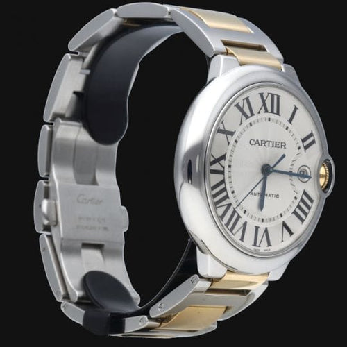 Montre Cartier Ballon Bleu - Montre femme 42 mm en or jaune et acier 58 Facettes MT42948