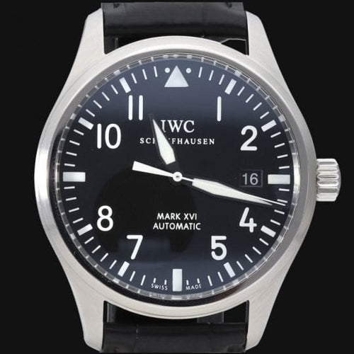 Montre IWC Pilot Mark XVI - Montre homme automatique en acier 58 Facettes MT43606