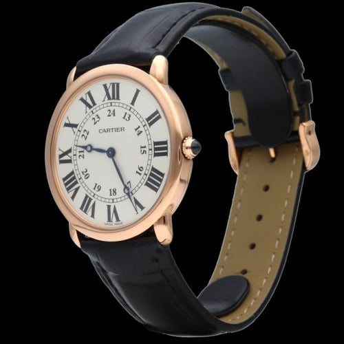Montre Cartier Ronde Louis de Cartier - Montre homme en or rose 36 mm 58 Facettes MT44445