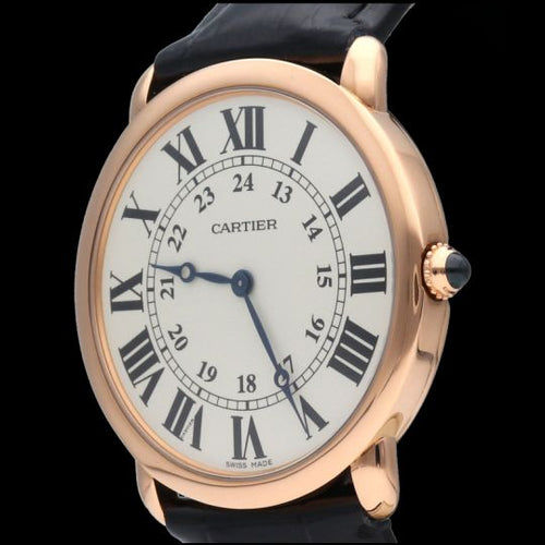 Montre Cartier Ronde Louis de Cartier - Montre homme en or rose 36 mm 58 Facettes MT44445