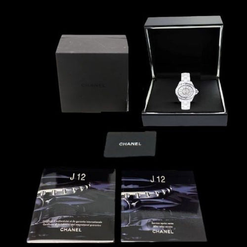 Montre Chanel J12 - Montre femme 29 mm nacre quartz 58 Facettes MT44571