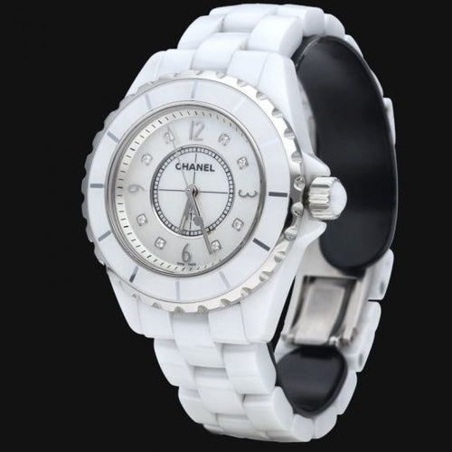 Montre Chanel J12 - Montre femme 29 mm nacre quartz 58 Facettes MT44571