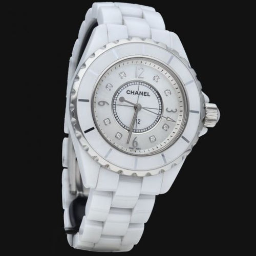 Montre Chanel J12 - Montre femme 29 mm nacre quartz 58 Facettes MT44571