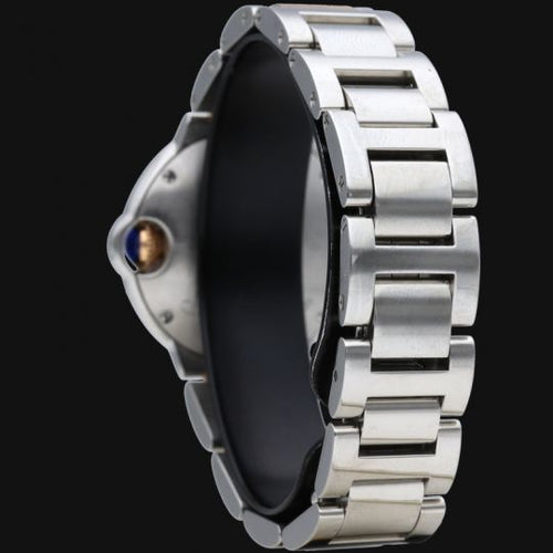 Montre Cartier Ballon Bleu - Montre femme quartz 28 mm or rose et acier 58 Facettes MT42721