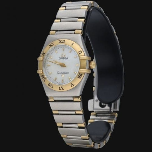 Montre Omega Constellation - Montre quartz femme 23 mm or jaune et acier 58 Facettes MT43904