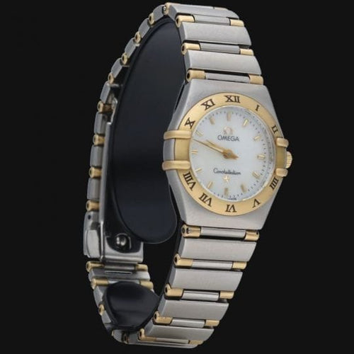 Montre Omega Constellation - Montre quartz femme 23 mm or jaune et acier 58 Facettes MT43904