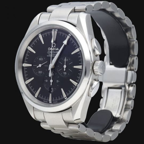 Montre Omega Seamaster Aqua Terra - Montre chronographe automatique homme 42 mm acier 58 Facettes MT44710