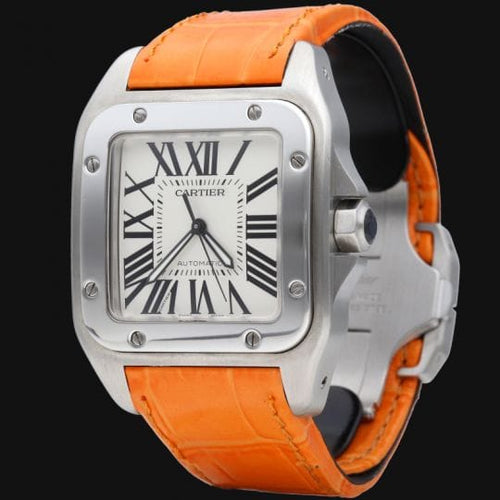 Montre Cartier Santos 100 XL - Montre automatique homme en acier 58 Facettes MT44382