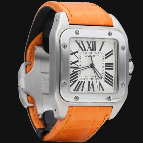 Montre Cartier Santos 100 XL - Montre automatique homme en acier 58 Facettes MT44382