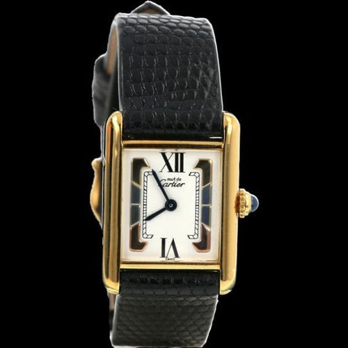 Montre Cartier Tank - Montre vermeil à quartz 58 Facettes MT42414