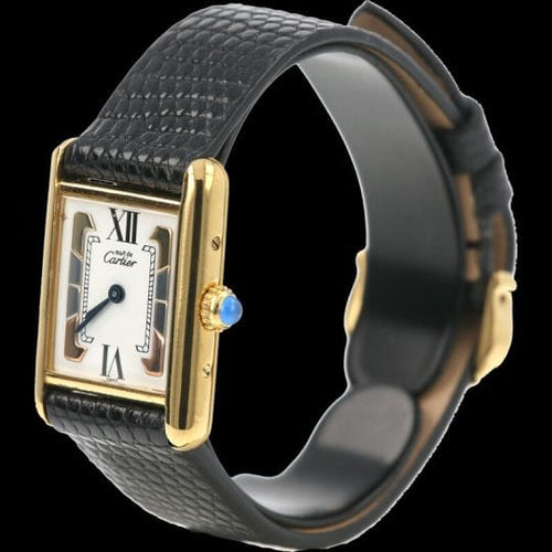 Montre Cartier Tank - Montre vermeil à quartz 58 Facettes MT42414