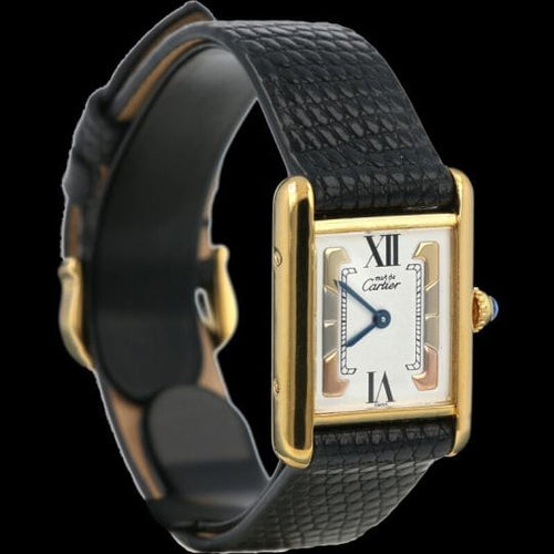 Montre Cartier Tank - Montre vermeil à quartz 58 Facettes MT42414