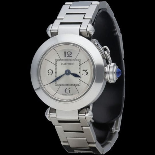 Montre Cartier Pasha - Montre à quartz en acier 27 mm 58 Facettes MT42516