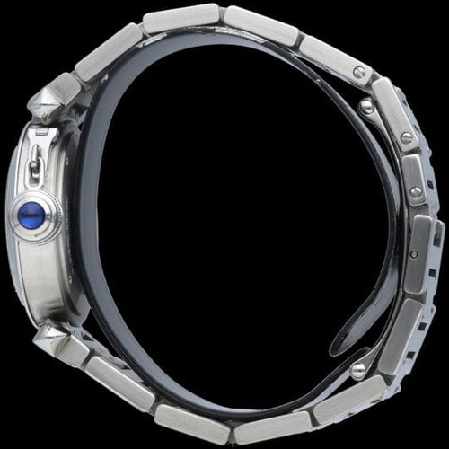 Montre Cartier Pasha - Montre à quartz en acier 27 mm 58 Facettes MT42516
