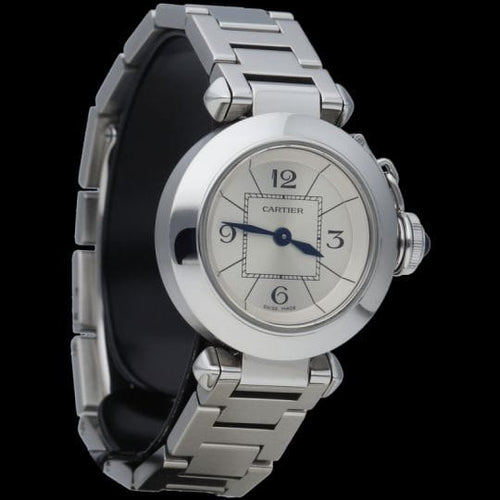 Montre Cartier Pasha - Montre à quartz en acier 27 mm 58 Facettes MT42516