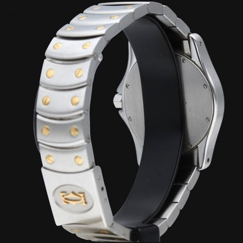 Montre Cartier Santos Galbée - Montre ronde femme quartz en or jaune et acier 58 Facettes MT42748