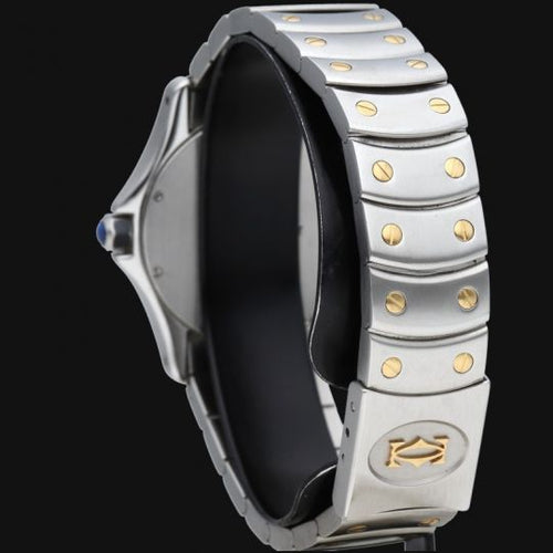 Montre Cartier Santos Galbée - Montre ronde femme quartz en or jaune et acier 58 Facettes MT42748