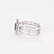 Bague 52 Bague moderne or gris, grenat et diamants 58 Facettes 250171