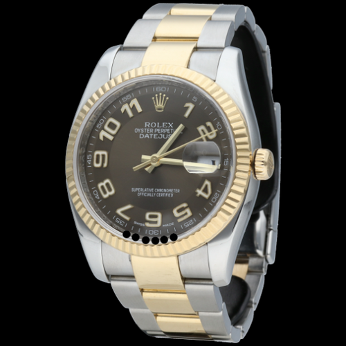 Montre Rolex Datejust - Montre 36 mm en or jaune et acier 58 Facettes MT40605
