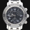 Montre Hermès Clipper - Montre chronographe à quartz en acier 58 Facettes MT40221
