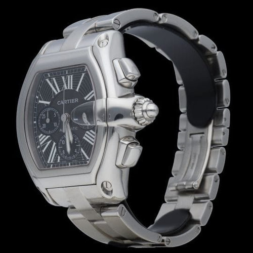 Montre Cartier Roadster XL - Montre chronographe automatique en acier 58 Facettes MT40095