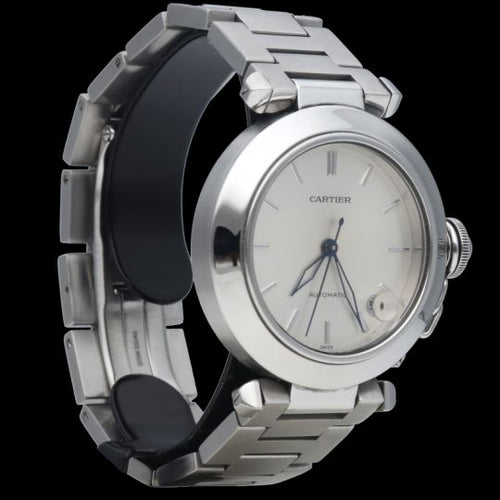 Montre Cartier Pasha - Montre automatique en acier 35 mm 58 Facettes MT39846