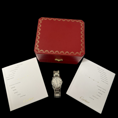 Montre Cartier Ronde Solo - Montre ronde homme en acier 58 Facettes MT40298