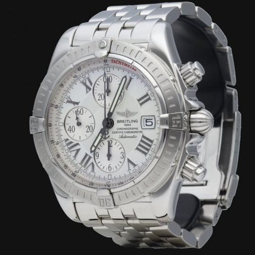 Montre Breitling Chronomat Evolution - Montre chronographe automatique acier 44 mm 58 Facettes MT39945