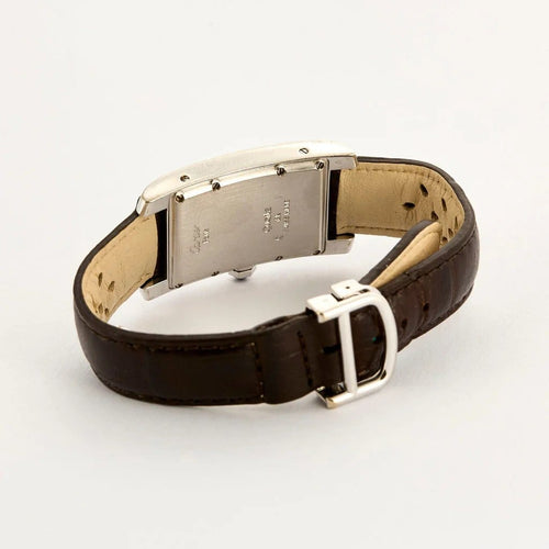 Montre CARTIER - Tank Américaine - Montre or gris 58 Facettes 240814
