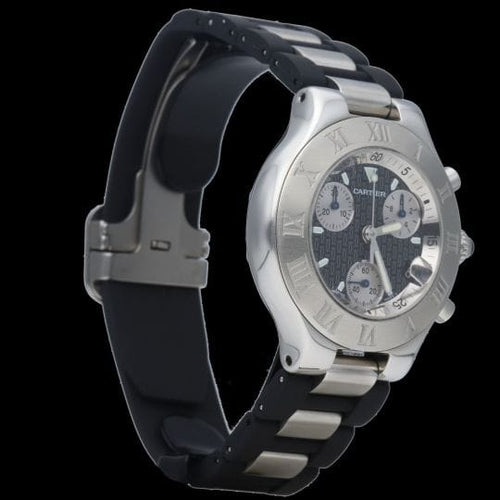 Montre Cartier Must 21 Chronoscaph - Montre quartz acier 38 mm 58 Facettes MT40339