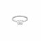Bague 53 Solitaire or gris et diamant 1.10ct, F, VVS2 58 Facettes 250014