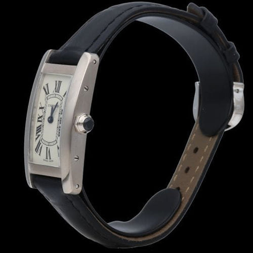 Montre Cartier Tank Américaine - Montre femme en or blanc 58 Facettes MT38944
