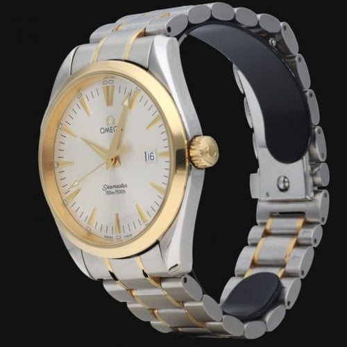 Montre Omega Seamaster Aqua Terra - Montre homme quartz or jaune et acier 58 Facettes MT40511