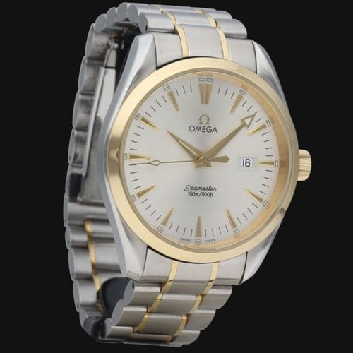 Montre Omega Seamaster Aqua Terra - Montre homme quartz or jaune et acier 58 Facettes MT40511