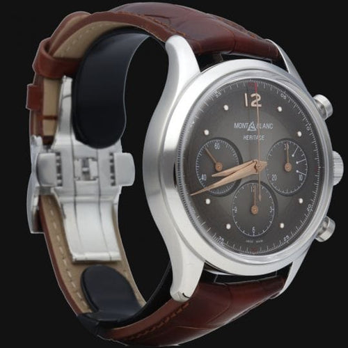 Montre Montblanc Heritage Chronométrie - Montre chronographe automatique homme 41 mm 58 Facettes MT40148