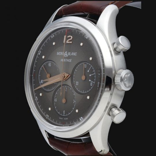 Montre Montblanc Heritage Chronométrie - Montre chronographe automatique homme 41 mm 58 Facettes MT40148