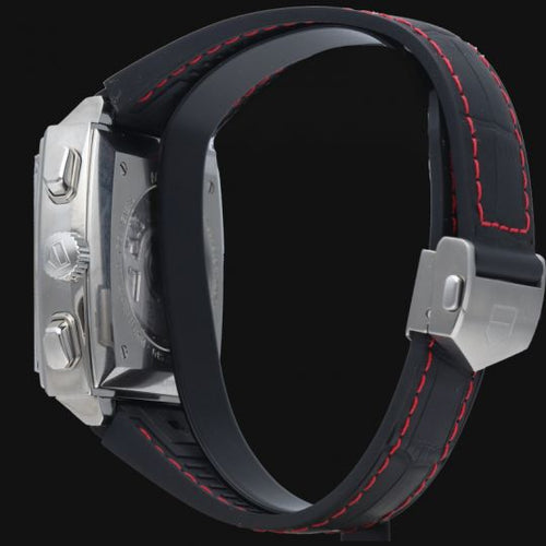 Montre TAG Heuer Monaco - Montre chronographe Calibre 12 en acier 58 Facettes MT40071
