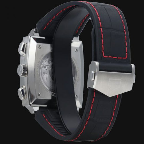 Montre TAG Heuer Monaco - Montre chronographe Calibre 12 en acier 58 Facettes MT40071