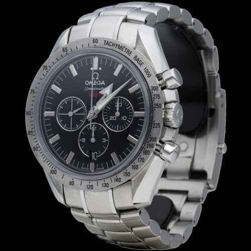 Montre Omega Speedmaster Broad Arrow - Montre chronographe automatique en acier 42 mm 58 Facettes MT40878