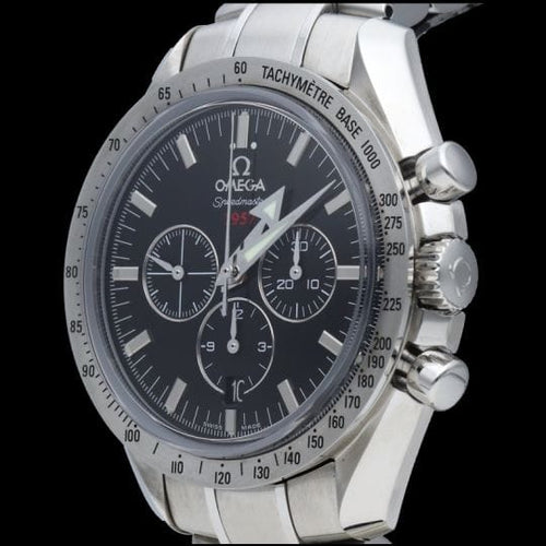 Montre Omega Speedmaster Broad Arrow - Montre chronographe automatique en acier 42 mm 58 Facettes MT40878
