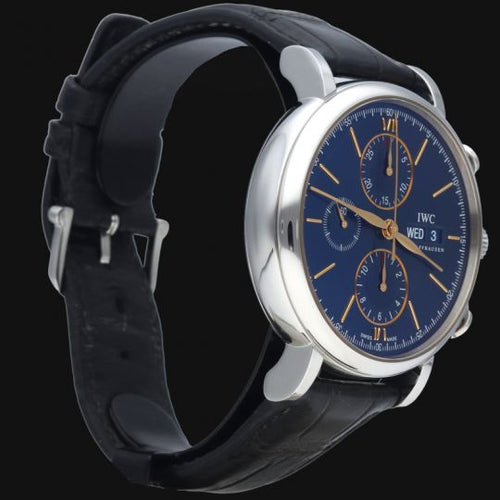Montre IWC Portofino - Montre chronographe automatique homme 42 mm acier 58 Facettes MT41112